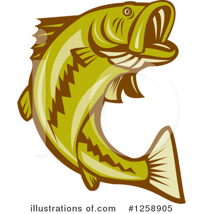 Largemouth Bass Clipart #1258905 by patrimonio