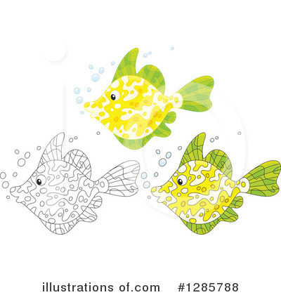 Royalty-Free (RF) Fish Clipart Illustration by Alex Bannykh - Stock Sample #1285788