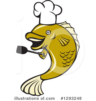 Chef Fish Clipart #1293248 by patrimonio