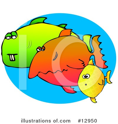 Royalty-Free (RF) Fish Clipart Illustration by djart - Stock Sample #12950