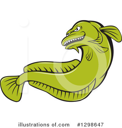 Royalty-Free (RF) Fish Clipart Illustration by patrimonio - Stock Sample #1298647