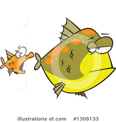 Royalty-Free (RF) Fish Clipart Illustration by toonaday - Stock Sample #1306133