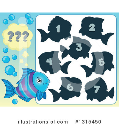 Royalty-Free (RF) Fish Clipart Illustration by visekart - Stock Sample #1315450