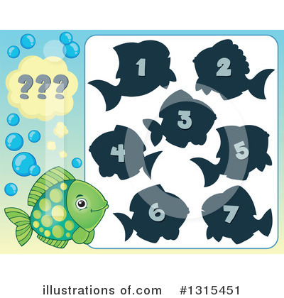 Royalty-Free (RF) Fish Clipart Illustration by visekart - Stock Sample #1315451