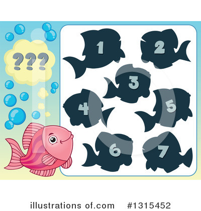 Royalty-Free (RF) Fish Clipart Illustration by visekart - Stock Sample #1315452
