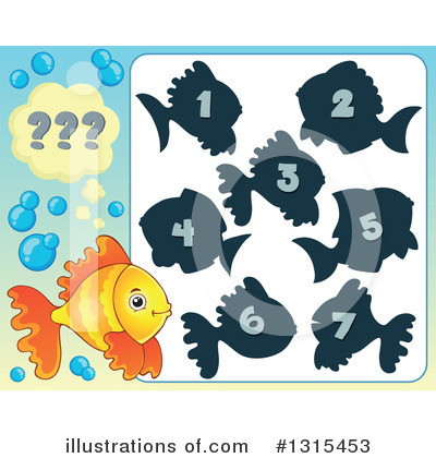 Royalty-Free (RF) Fish Clipart Illustration by visekart - Stock Sample #1315453