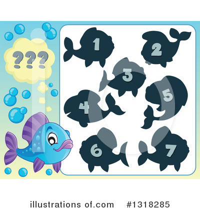 Royalty-Free (RF) Fish Clipart Illustration by visekart - Stock Sample #1318285