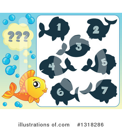 Royalty-Free (RF) Fish Clipart Illustration by visekart - Stock Sample #1318286