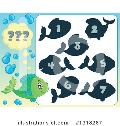 Royalty-Free (RF) Fish Clipart Illustration by visekart - Stock Sample #1318287