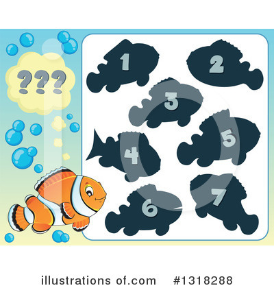 Royalty-Free (RF) Fish Clipart Illustration by visekart - Stock Sample #1318288