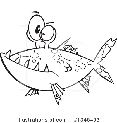 Royalty-Free (RF) Fish Clipart Illustration by toonaday - Stock Sample #1346493