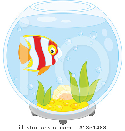 Aquarium Clipart #1351488 by Alex Bannykh