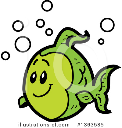 Royalty-Free (RF) Fish Clipart Illustration by Clip Art Mascots - Stock Sample #1363585