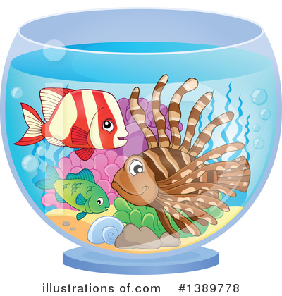 Royalty-Free (RF) Fish Clipart Illustration by visekart - Stock Sample #1389778
