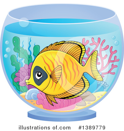 Royalty-Free (RF) Fish Clipart Illustration by visekart - Stock Sample #1389779