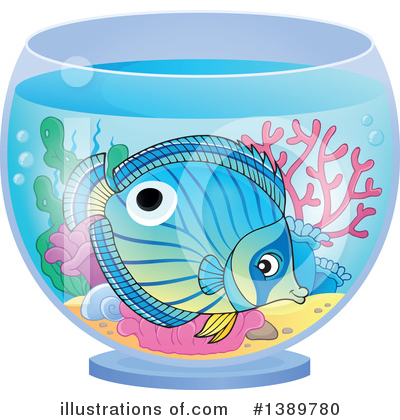 Royalty-Free (RF) Fish Clipart Illustration by visekart - Stock Sample #1389780