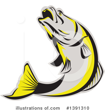 Sea Bass Clipart #1391310 by patrimonio