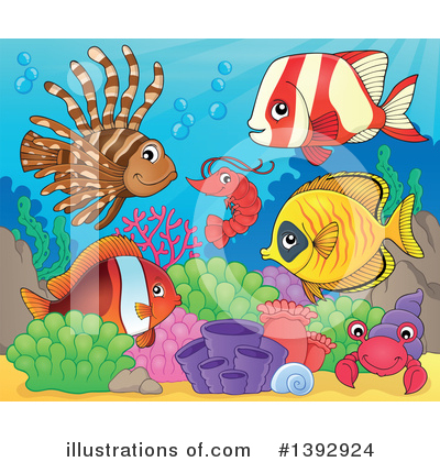 Lion Fish Clipart #1392924 by visekart