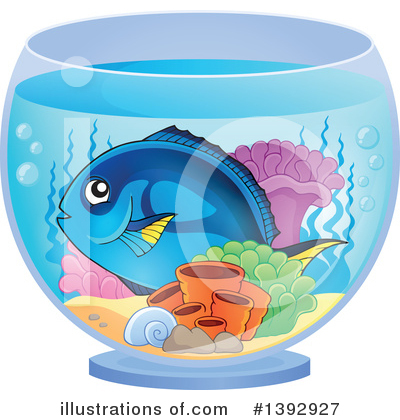 Royalty-Free (RF) Fish Clipart Illustration by visekart - Stock Sample #1392927