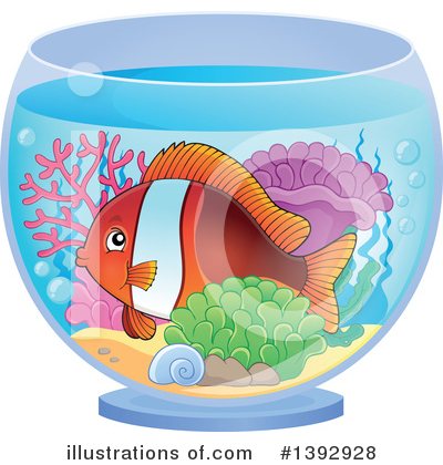 Royalty-Free (RF) Fish Clipart Illustration by visekart - Stock Sample #1392928