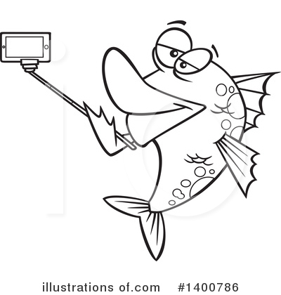Royalty-Free (RF) Fish Clipart Illustration by toonaday - Stock Sample #1400786