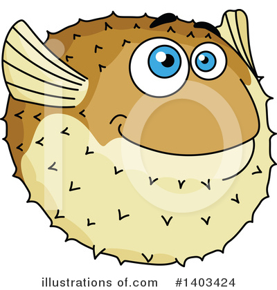 Puffer Fish Clipart #1403424 by Vector Tradition SM