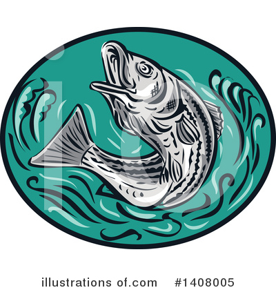 Bass Fish Clipart #1408005 by patrimonio
