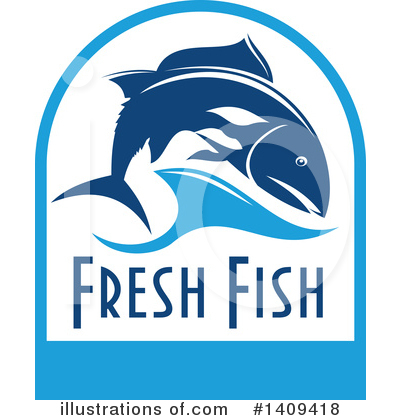 Royalty-Free (RF) Fish Clipart Illustration by Vector Tradition SM - Stock Sample #1409418