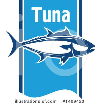 Tuna Fish Clipart #1409420 by Vector Tradition SM