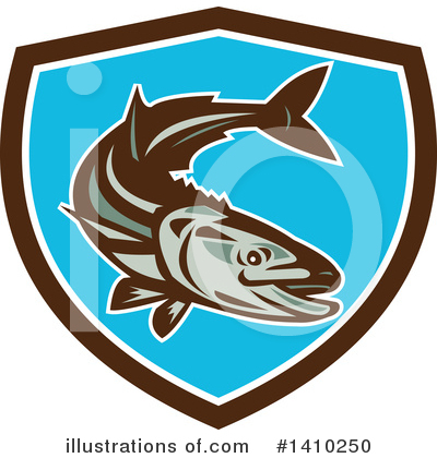 Royalty-Free (RF) Fish Clipart Illustration by patrimonio - Stock Sample #1410250