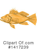 Fish Clipart #1417239 by patrimonio
