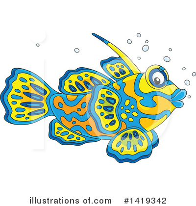 Royalty-Free (RF) Fish Clipart Illustration by Alex Bannykh - Stock Sample #1419342