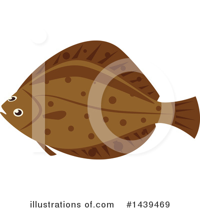 Flounder Clipart #1439469 by Vector Tradition SM