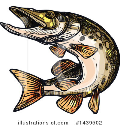 Pike Clipart #1439502 by Vector Tradition SM