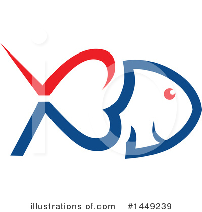 Royalty-Free (RF) Fish Clipart Illustration by Domenico Condello - Stock Sample #1449239