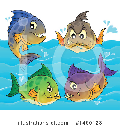 Piranha Clipart #1460123 by visekart