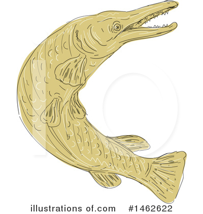 Royalty-Free (RF) Fish Clipart Illustration by patrimonio - Stock Sample #1462622