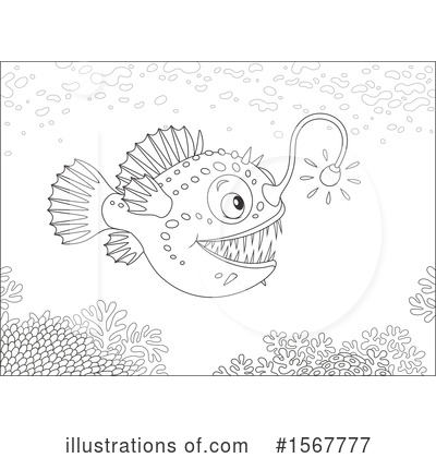 Anglerfish Clipart #1567777 by Alex Bannykh
