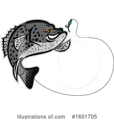 Royalty-Free (RF) Fish Clipart Illustration by patrimonio - Stock Sample #1601705
