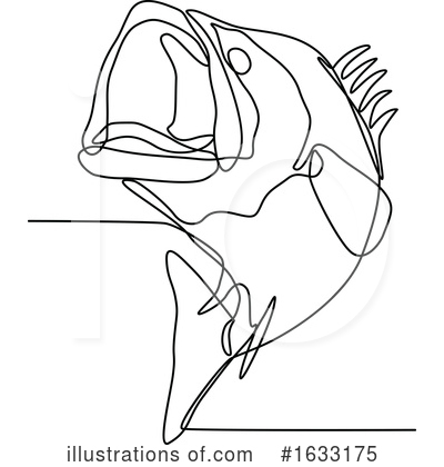 Royalty-Free (RF) Fish Clipart Illustration by patrimonio - Stock Sample #1633175
