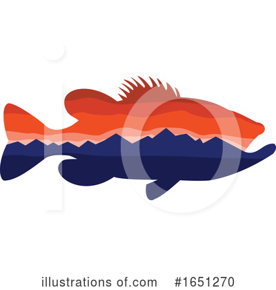 Royalty-Free (RF) Fish Clipart Illustration by patrimonio - Stock Sample #1651270