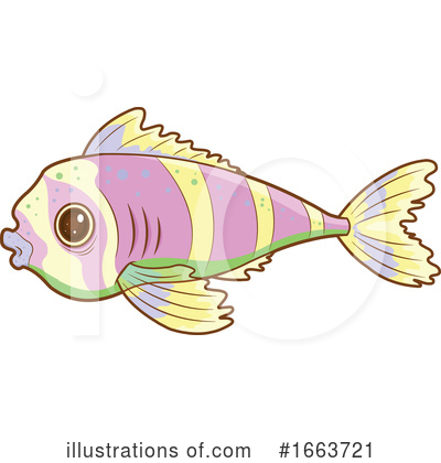 Royalty-Free (RF) Fish Clipart Illustration by Pushkin - Stock Sample #1663721