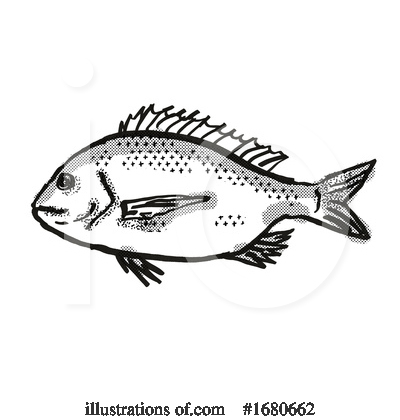 Royalty-Free (RF) Fish Clipart Illustration by patrimonio - Stock Sample #1680662
