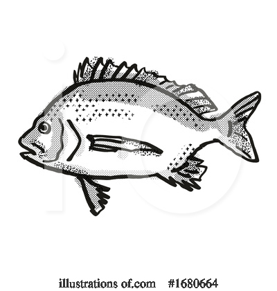 Royalty-Free (RF) Fish Clipart Illustration by patrimonio - Stock Sample #1680664