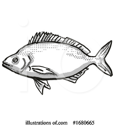Royalty-Free (RF) Fish Clipart Illustration by patrimonio - Stock Sample #1680665