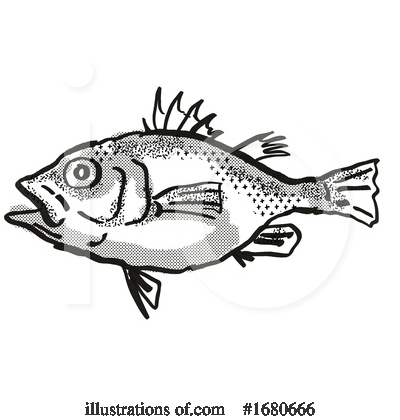 Royalty-Free (RF) Fish Clipart Illustration by patrimonio - Stock Sample #1680666