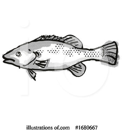 Royalty-Free (RF) Fish Clipart Illustration by patrimonio - Stock Sample #1680667