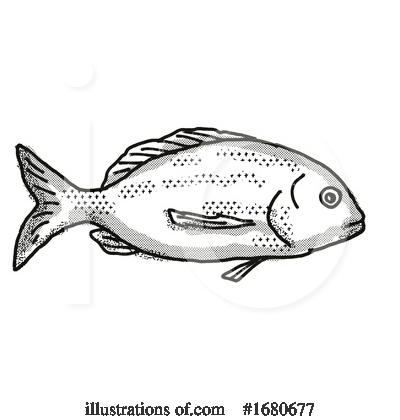 Royalty-Free (RF) Fish Clipart Illustration by patrimonio - Stock Sample #1680677