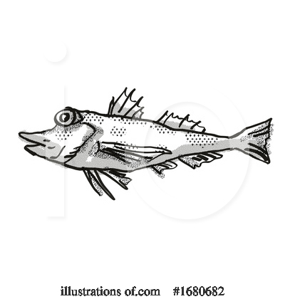 Royalty-Free (RF) Fish Clipart Illustration by patrimonio - Stock Sample #1680682