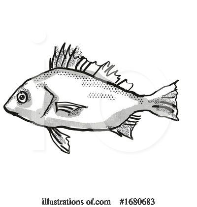 Royalty-Free (RF) Fish Clipart Illustration by patrimonio - Stock Sample #1680683